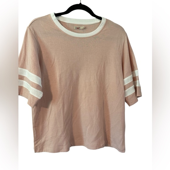 Faherty Tops - Faherty Light Pink Tee Soft Lightweight Crew neck Size Medium